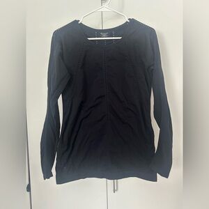 Athleta Black Foothill Seamless Shirt Womens Large